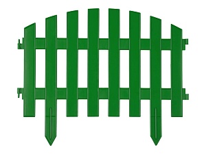 Забор декоративный GRINDA "АР ДЕКО", 28x300см, зеленый  422203-G