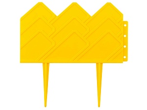 Бордюр декоративный GRINDA для клумб, 14х310см, желтый  422221-Y