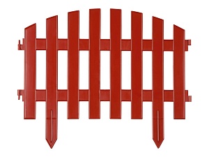 Забор декоративный GRINDA "АР ДЕКО", 28x300см, терракот  422203-T