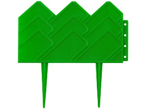 Бордюр декоративный GRINDA для клумб, 14х310см, зеленый  422221-G