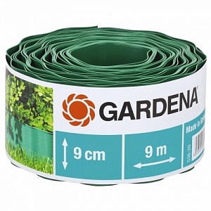 Бордюр зеленый 9 см, длина 9 м Gardena  00536-20.000.00